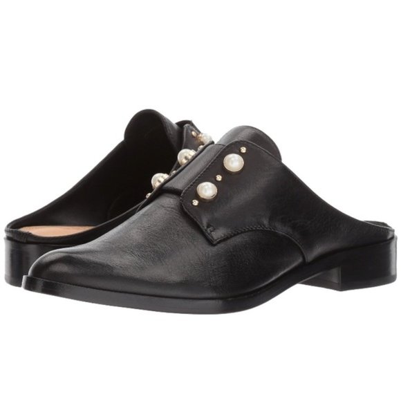 SCHUTZ Shoes - LIKE NEW Schutz Pearl Embellished Mule Black
